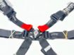 Picture of Copse 6pt FIA Harness - 2" - Snap Hook or Bolt-In, Pull-Down - Black